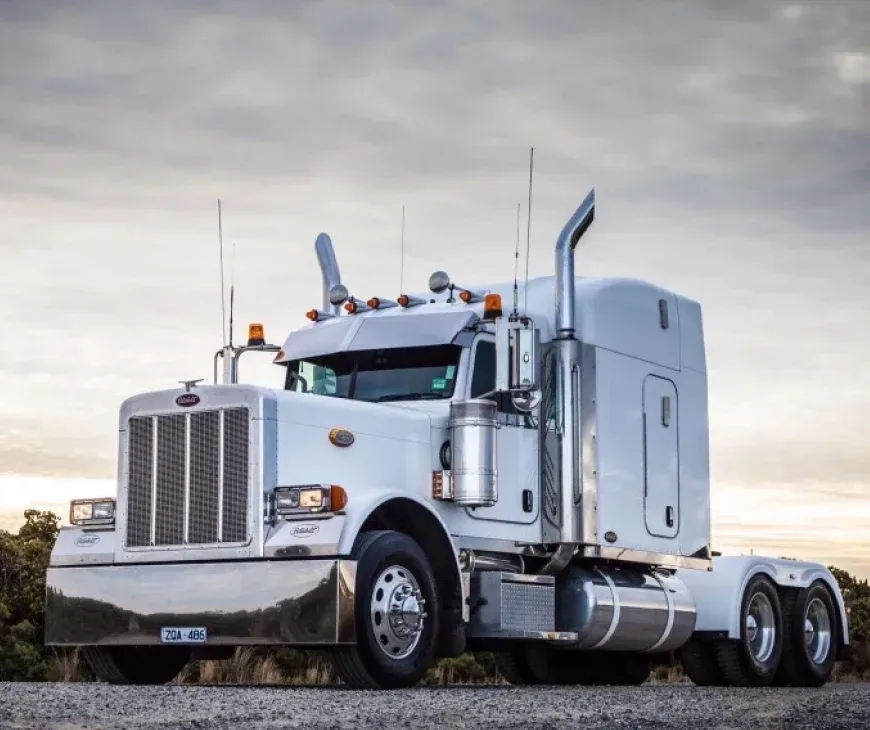 A Peterbilt truck
